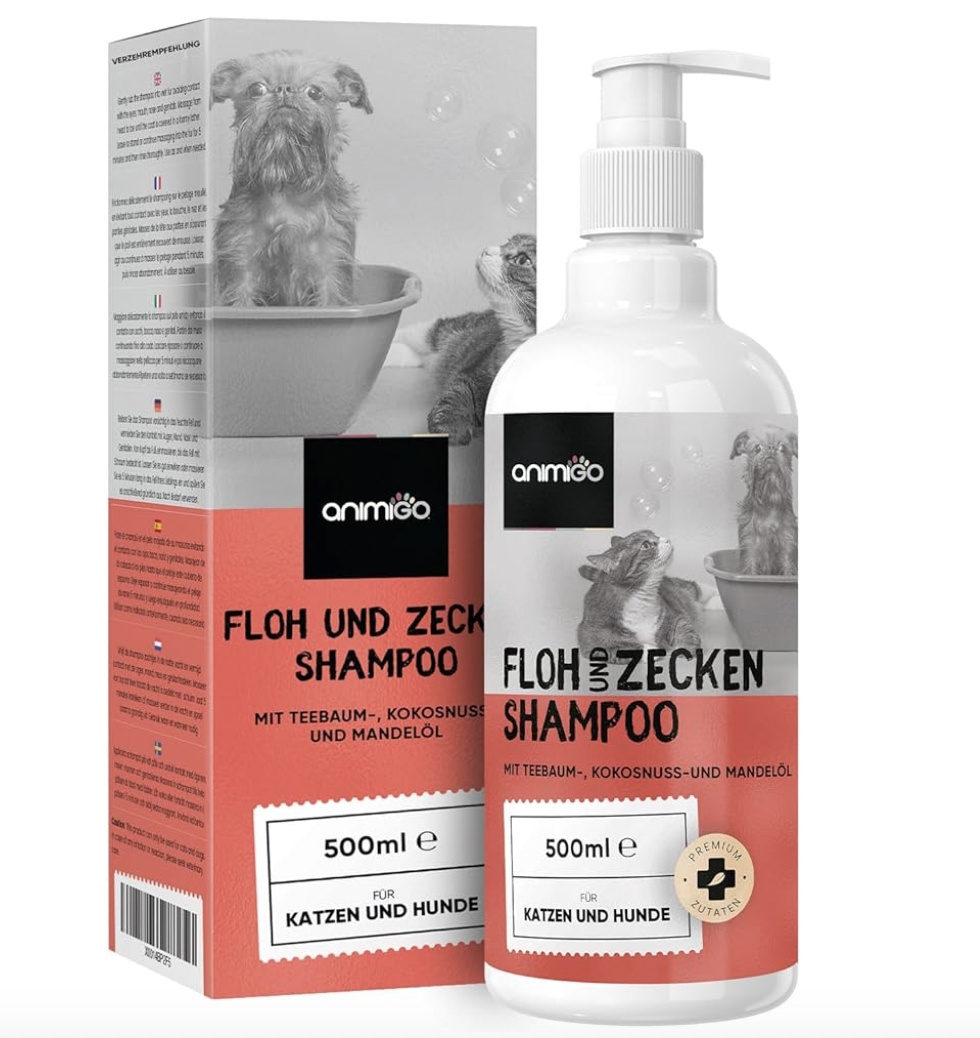 Animigo Floh & Zecken Shampoo für Hunde & Katzen